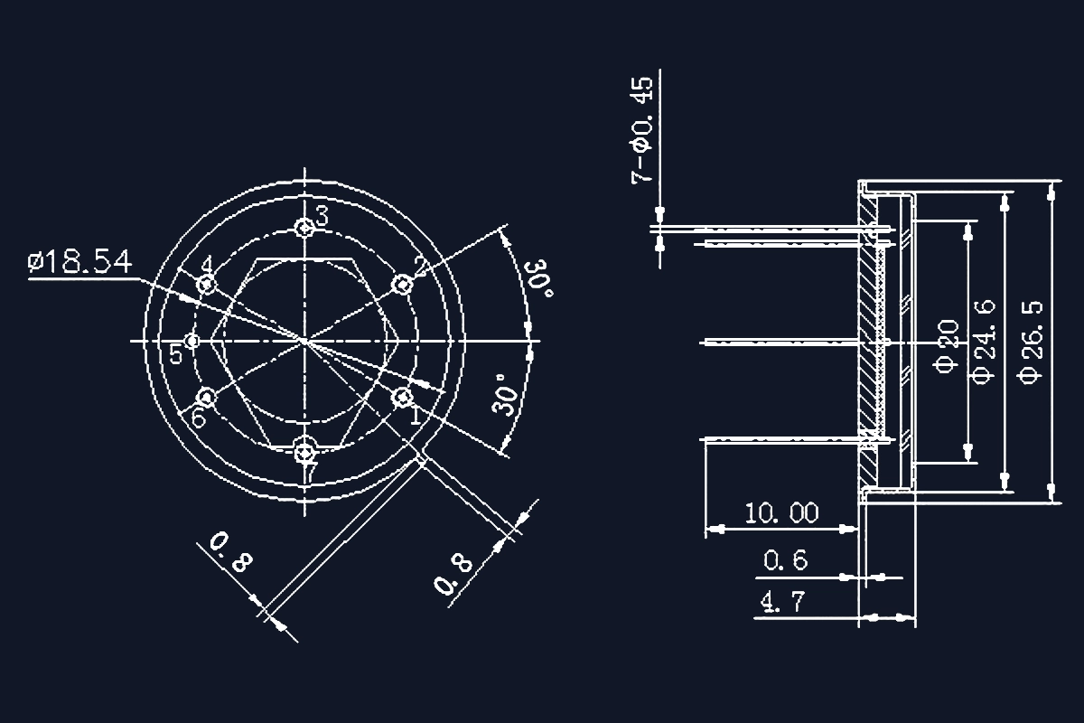 MBCY026-W7W Package Top View