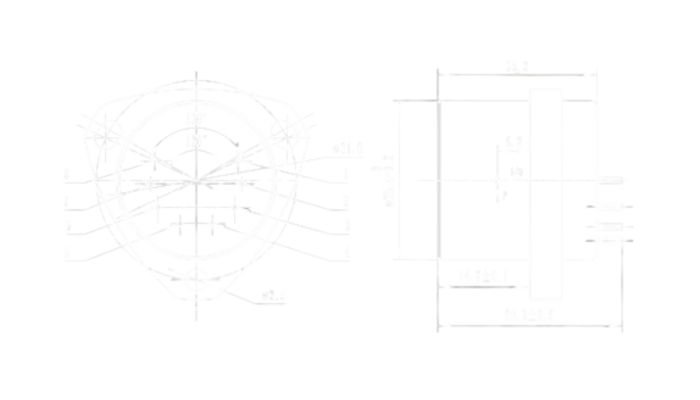 Accelerometer with U-Shaped Mounting Hole and 8 Pins